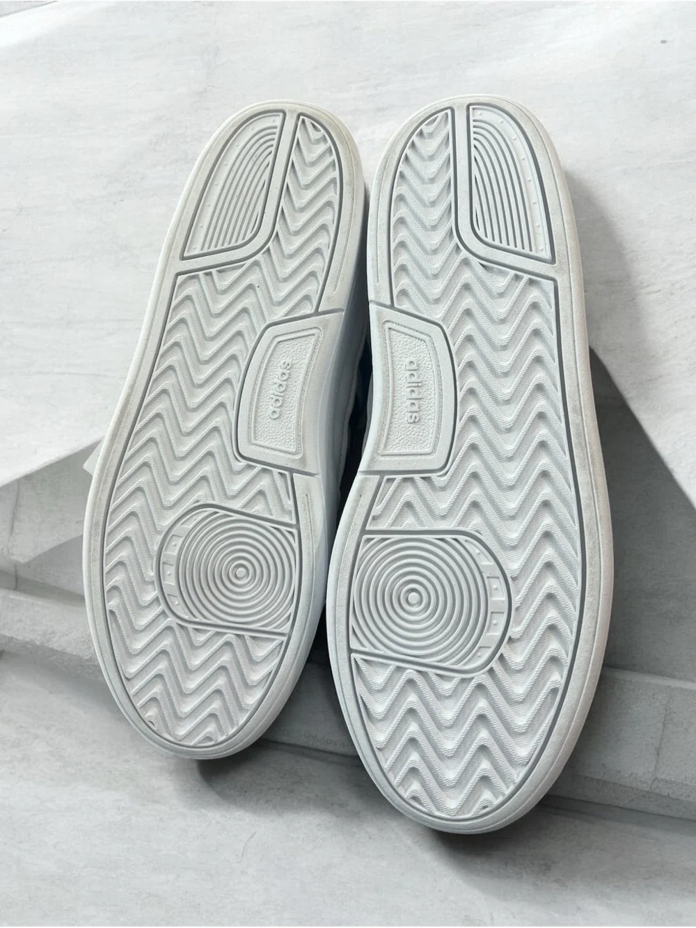 adidas Men’s White & Black Court-Style Sneakers